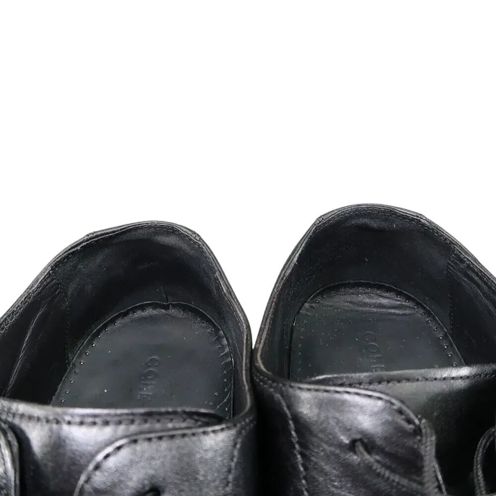 Cole Haan Shoes Men 12 Oxford Broadway Cap Toe Leather Black Classic Dress Event